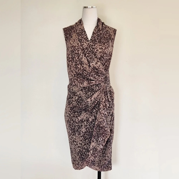 NWT || ALL SAINTS || Cancity Patch dress, camel brown - Picture 3 of 11